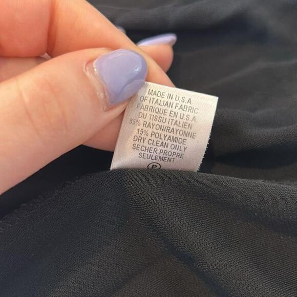 Diane Von Furstenberg Black V Neck Long Sleeve Wrap Maxi Dress Size 0 - Picture 9 of 9